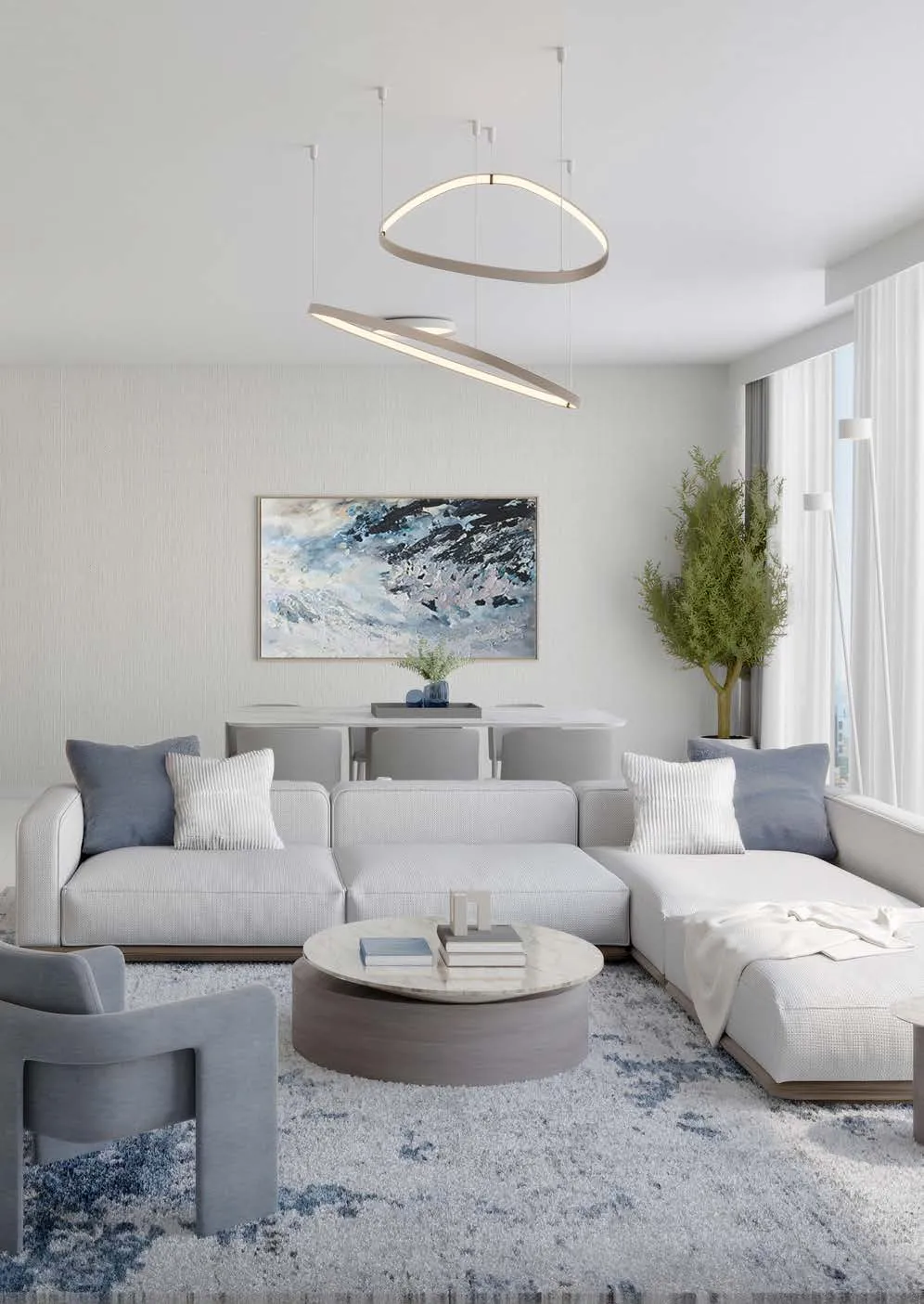 Hillmont Residences — интерьер гостиной, фото 9