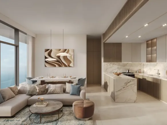Hilton Residences — кухня-гостиная