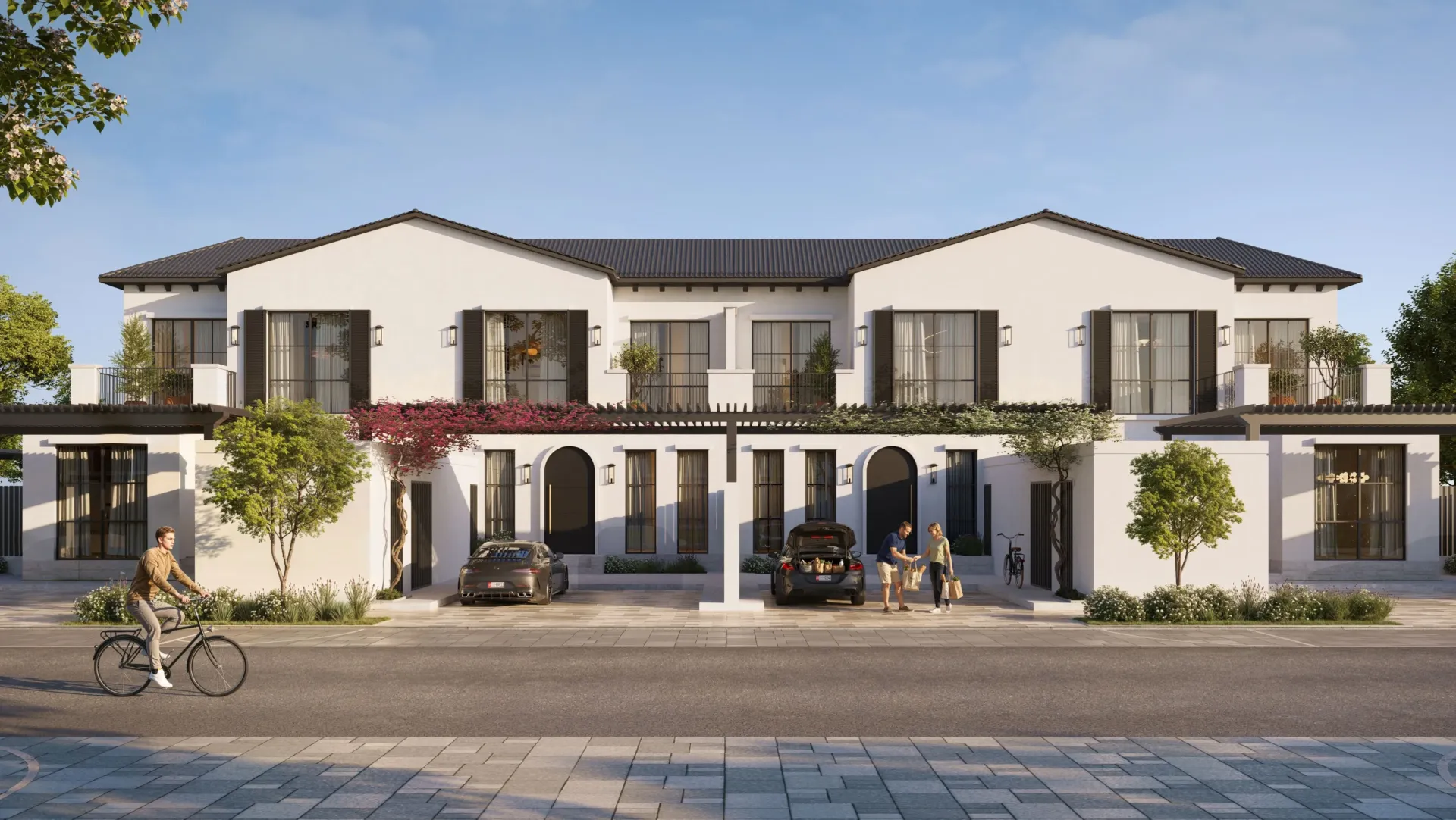 Hudayriyat Golf Estates — фасад здания