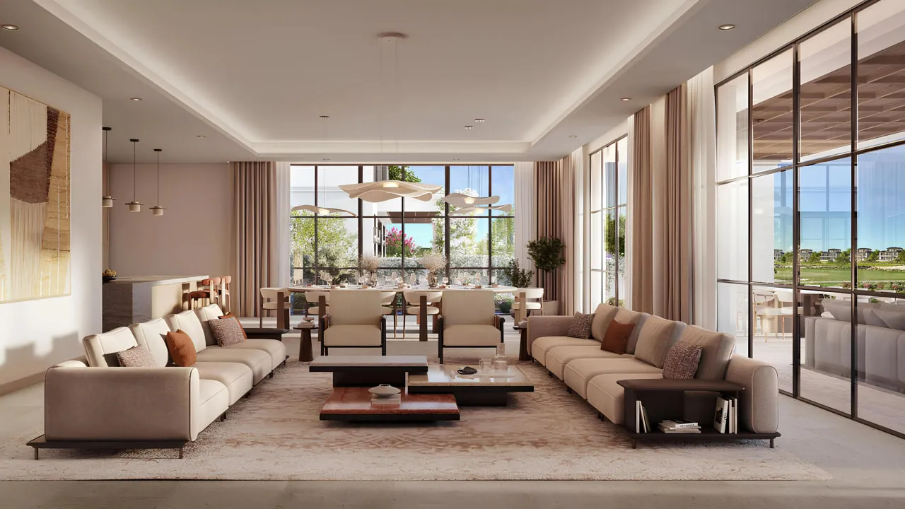 Hudayriyat Golf Estates — интерьер гостиной