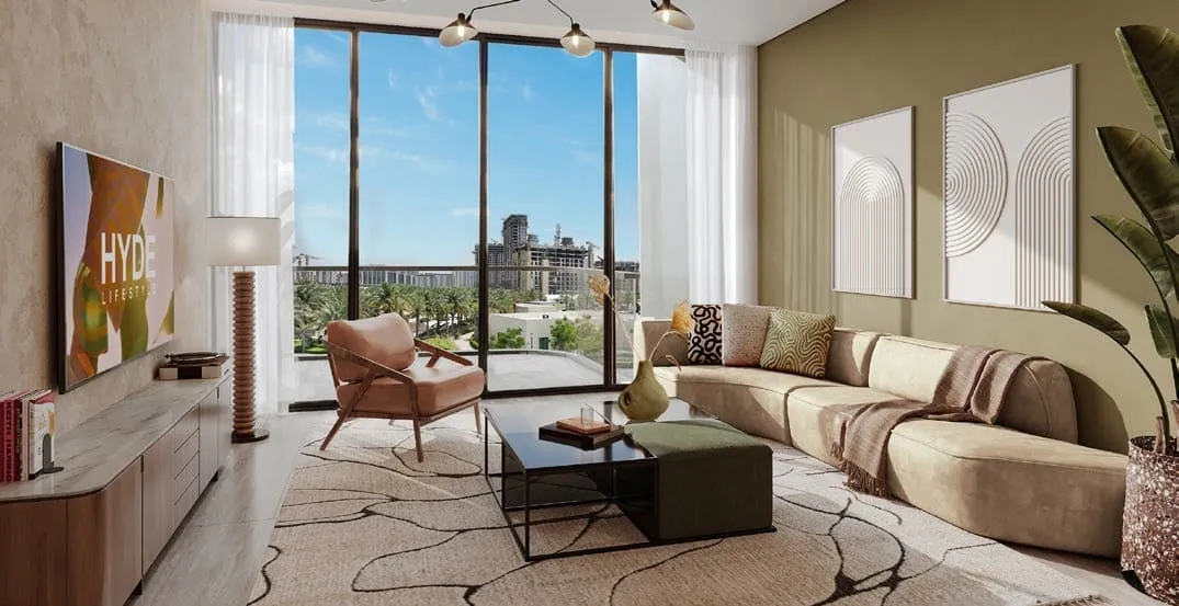 Hyde Residences — интерьер гостиной