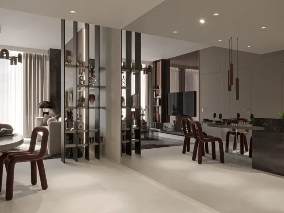 Hyde Walk Residence — кухня-гостиная, фото 13
