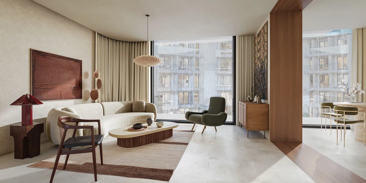Hygge Hotel — интерьер гостиной