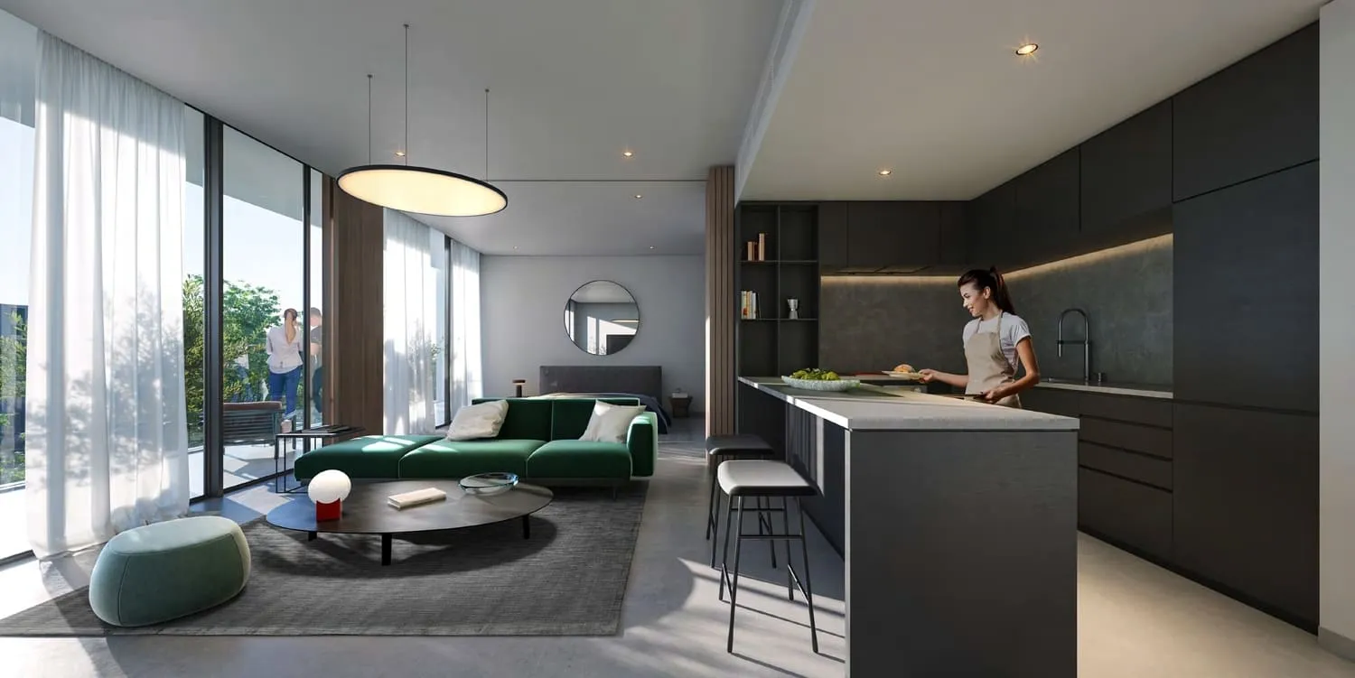 il teatro Residences 1 and 2 — кухня-гостиная, фото 7