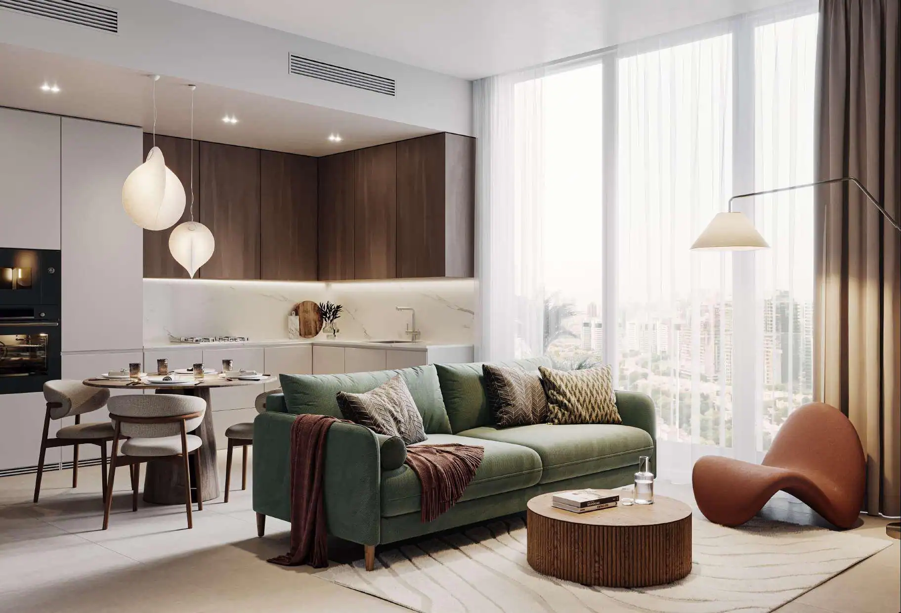 AUREL1A Residence — интерьер гостиной