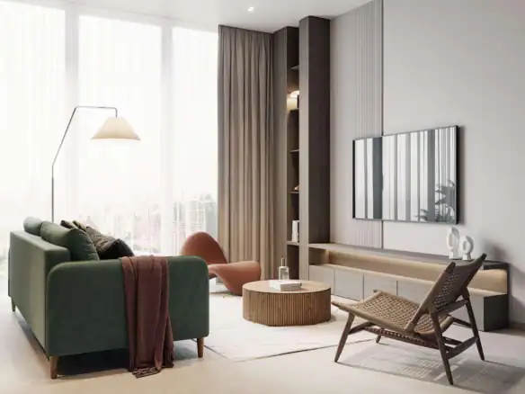 AUREL1A Residence — интерьер гостиной, фото 9