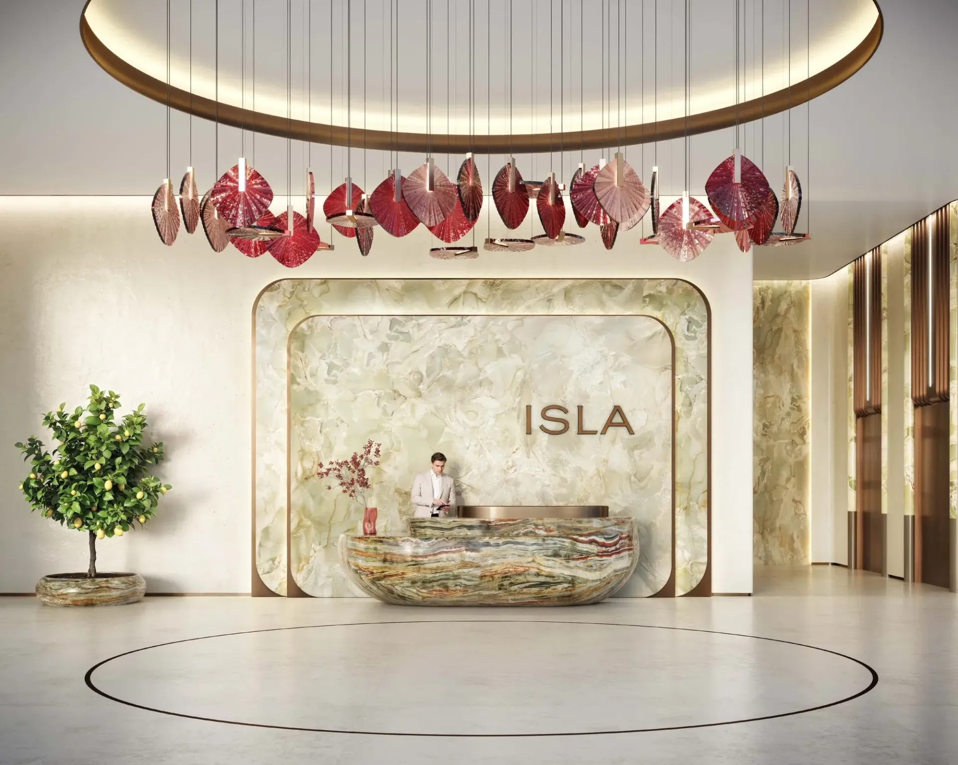 Isla Private Residences — лобби