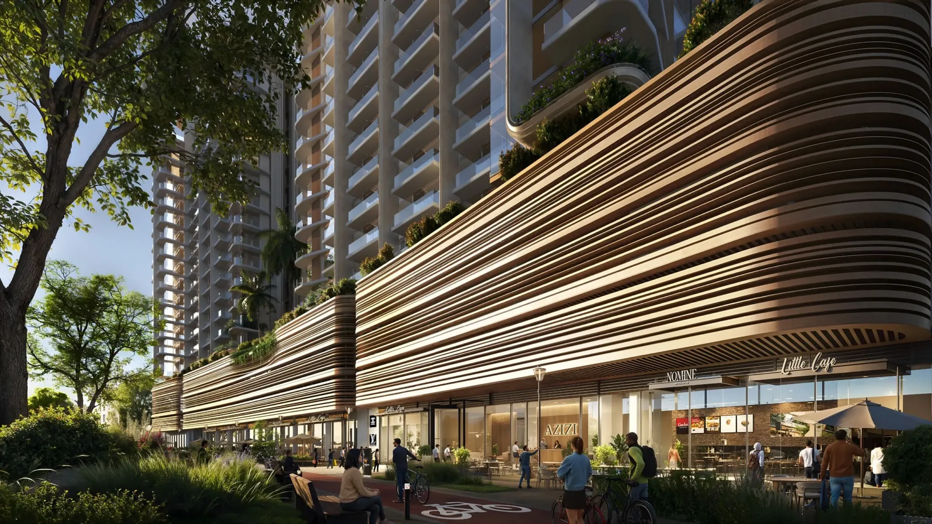 Jaddaf Beach Oasis — фасад здания