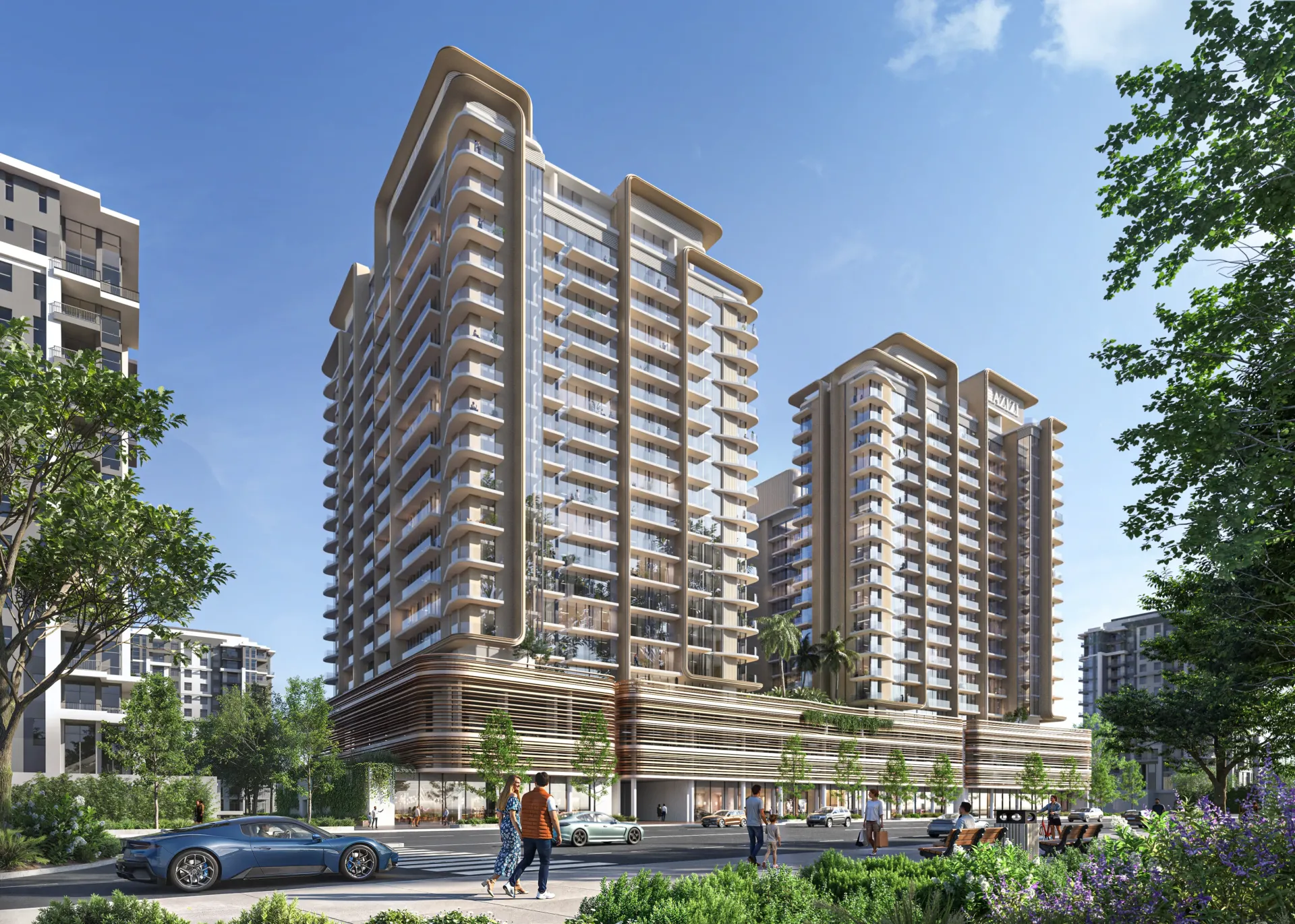 Jaddaf Beach Oasis — вид на комплекс