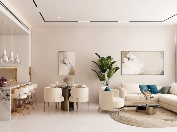Jade Tower — интерьер гостиной