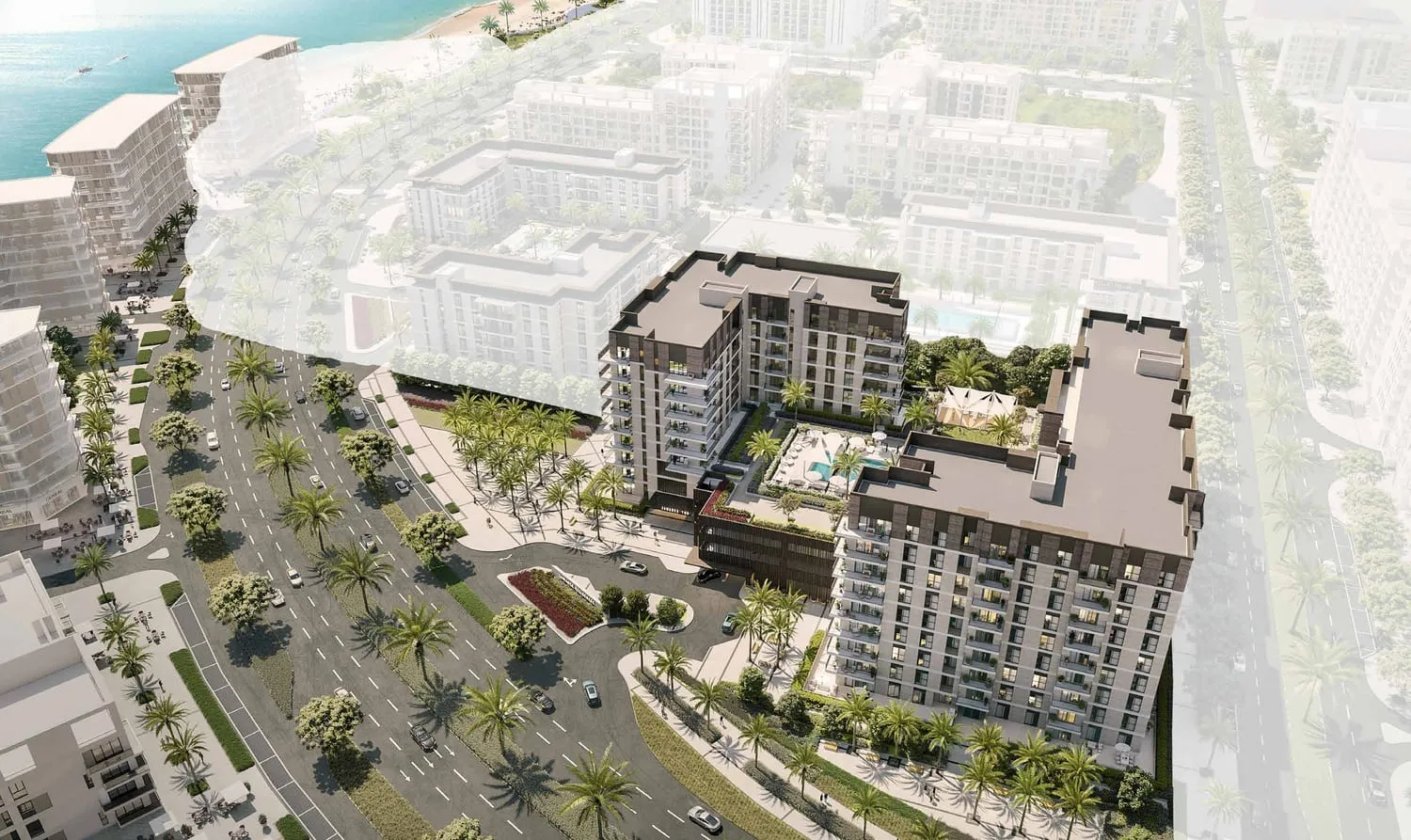 Jawaher Residences Maryam Island — вид на комплекс, фото 3