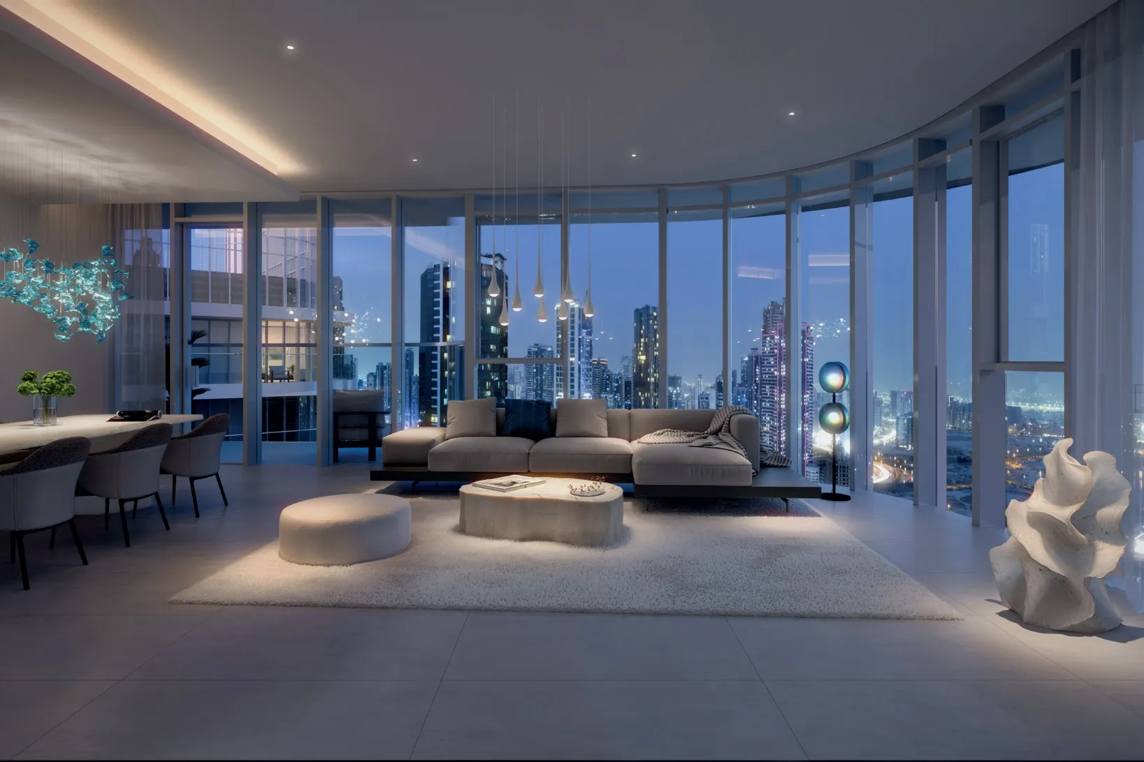 Joud Tower — интерьер гостиной