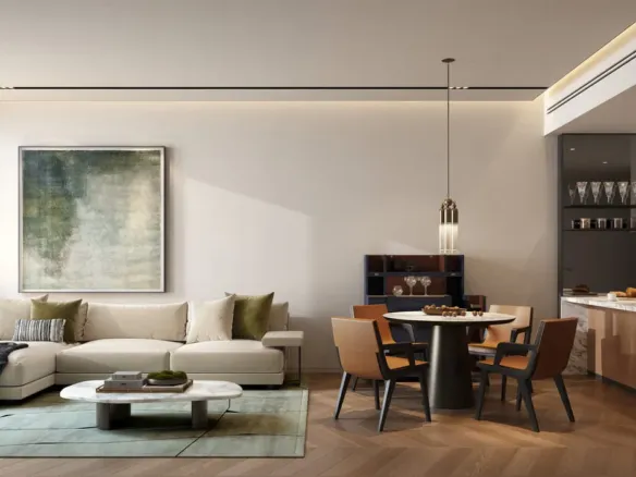 Jumeirah Residences Emirates Towers — интерьер гостиной