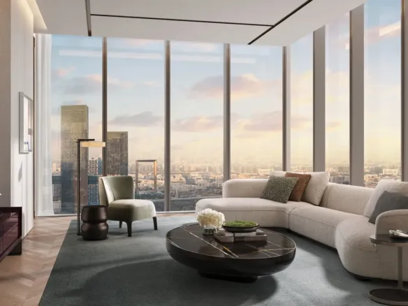 Jumeirah Residences Emirates Towers — интерьер гостиной, фото 12