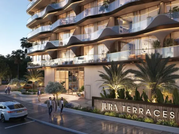 Jura Terraces — вход в здание