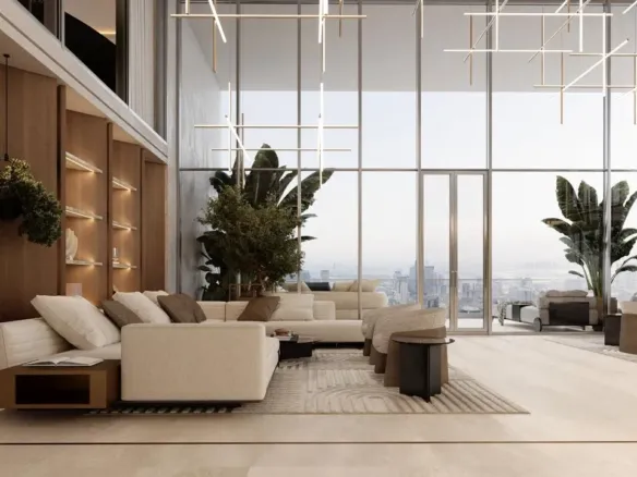 Kempinski Marina Residences — интерьер гостиной