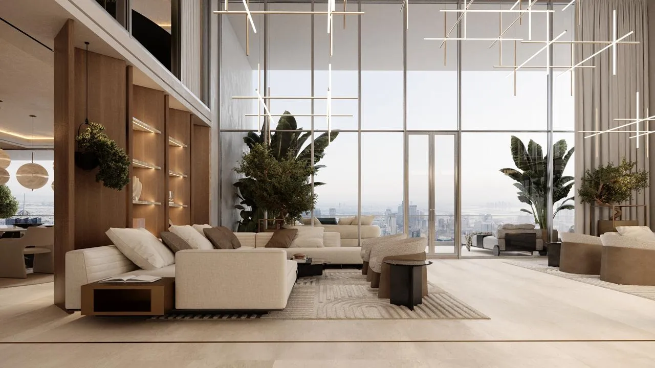 Kempinski Marina Residences — интерьер гостиной