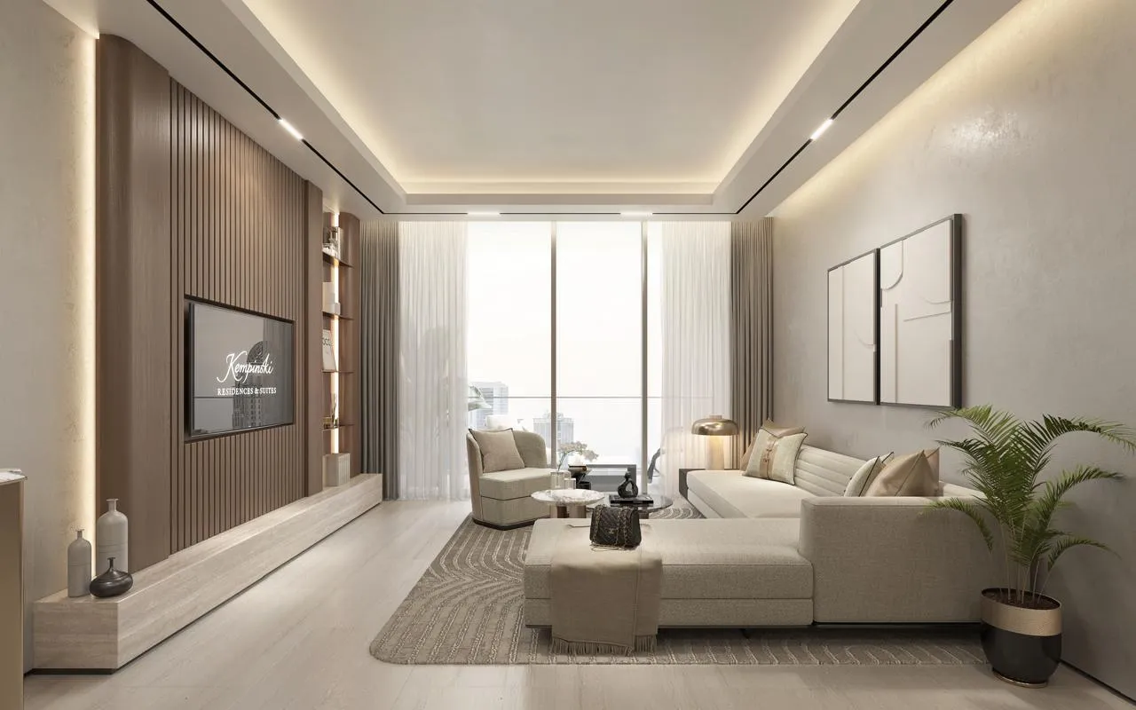 Kempinski Marina Residences — интерьер гостиной, фото 7