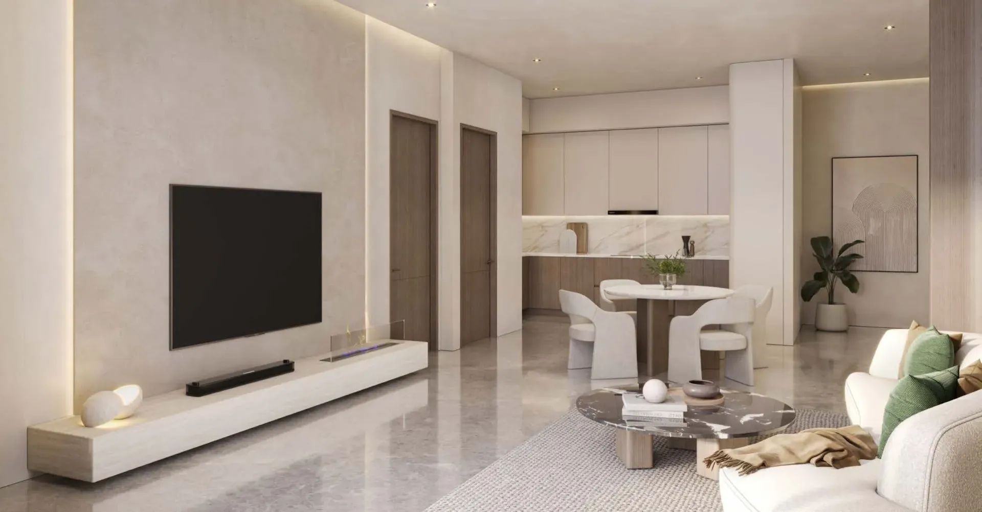 Kyomi Residences — интерьер гостиной
