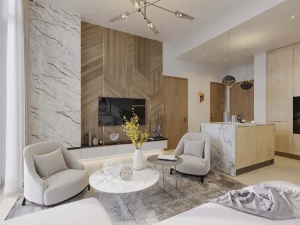 Laya Heights — интерьер гостиной