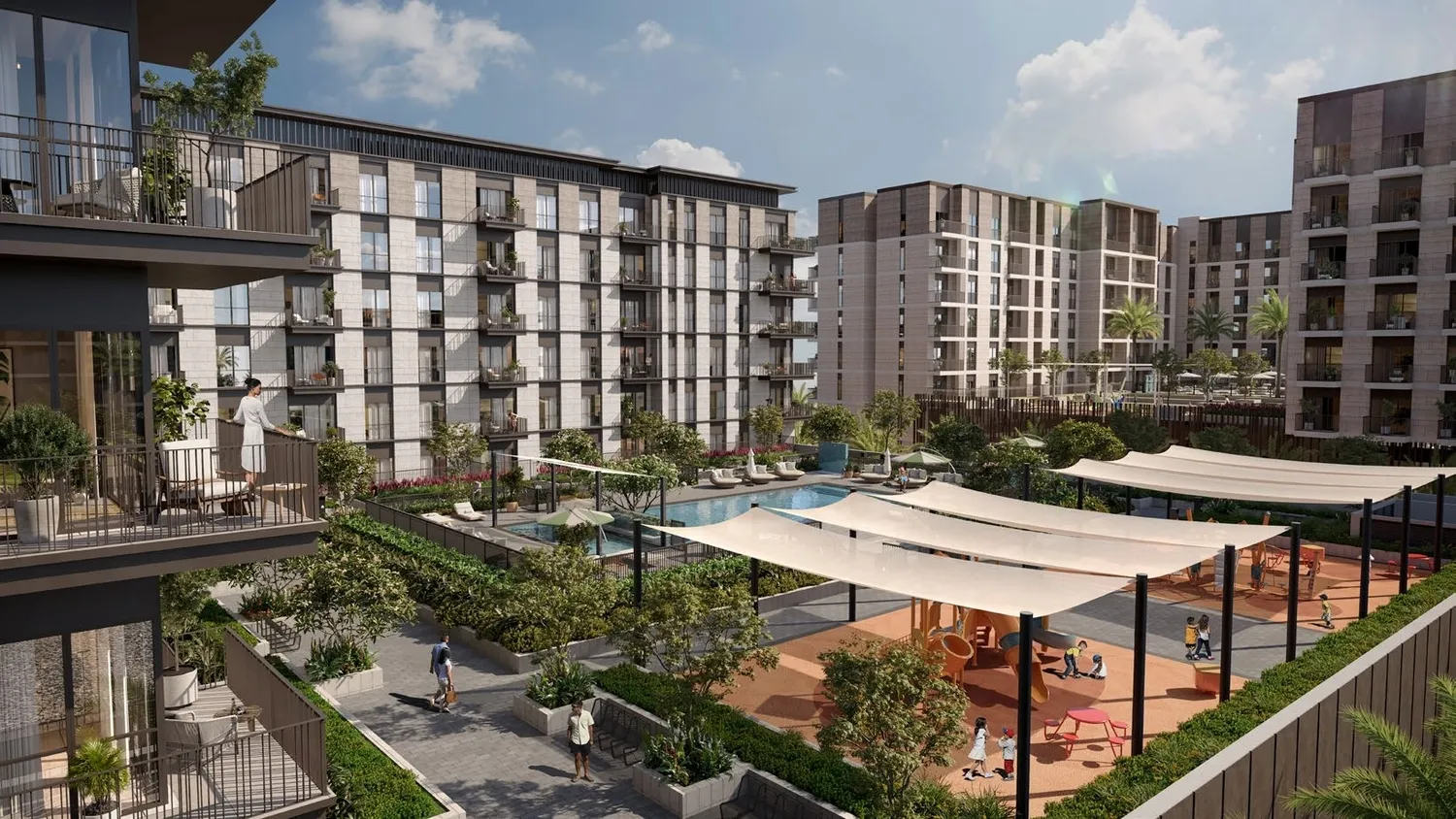 Layla Residences — внутренний двор
