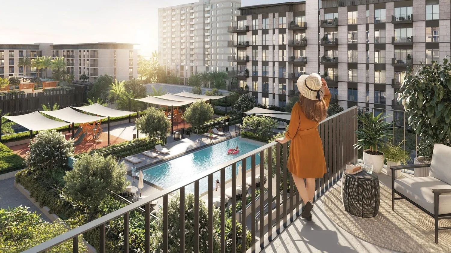 Layla Residences — вид с балкона