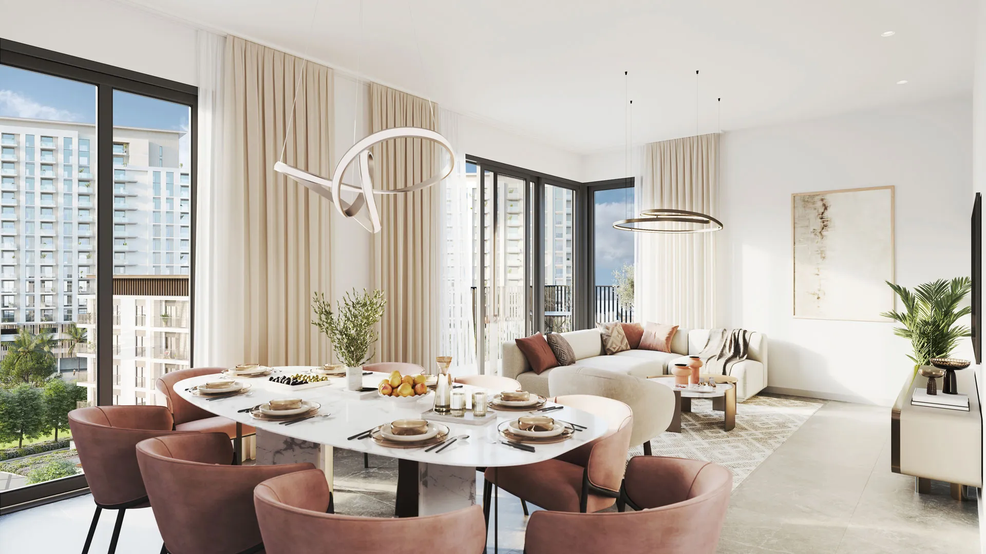 Layla Residences — интерьер гостиной