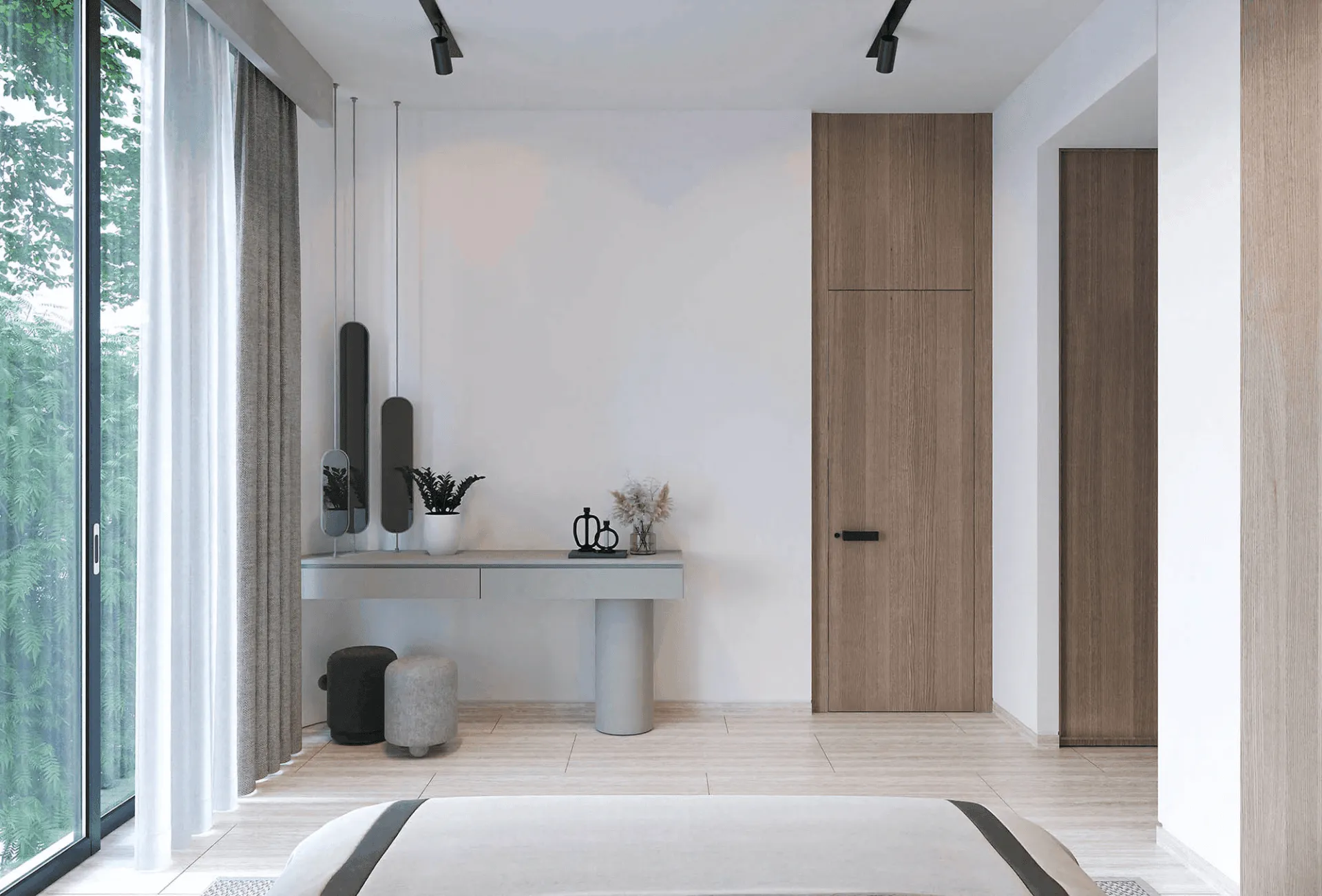 Le Parc Homes II — интерьер спальни