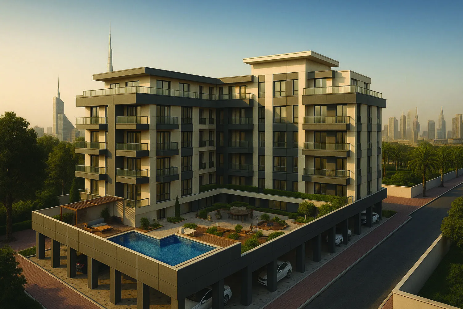 Linden Residences — вид на комплекс