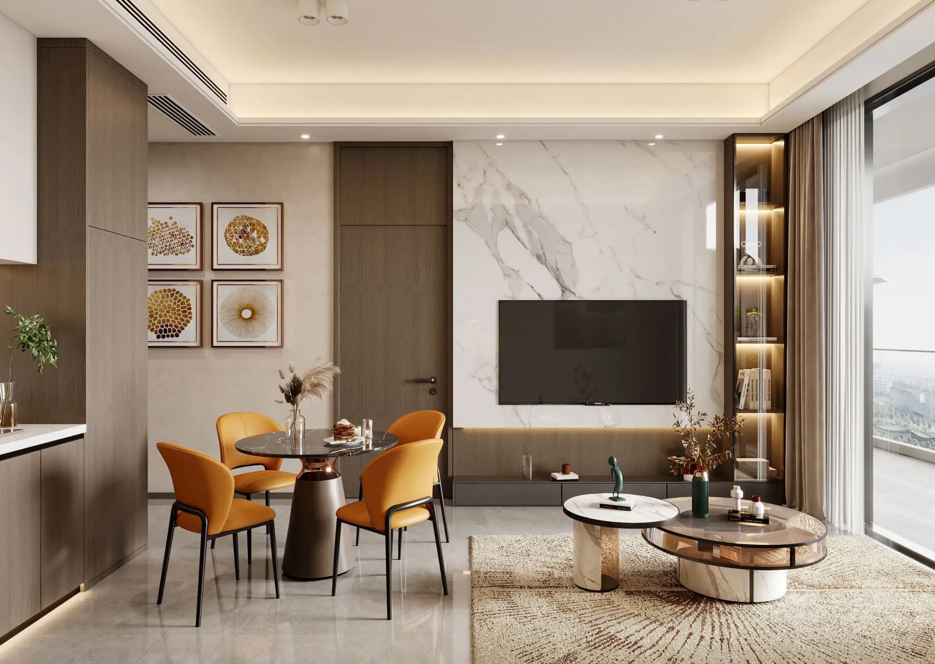 Listone Residence — интерьер гостиной