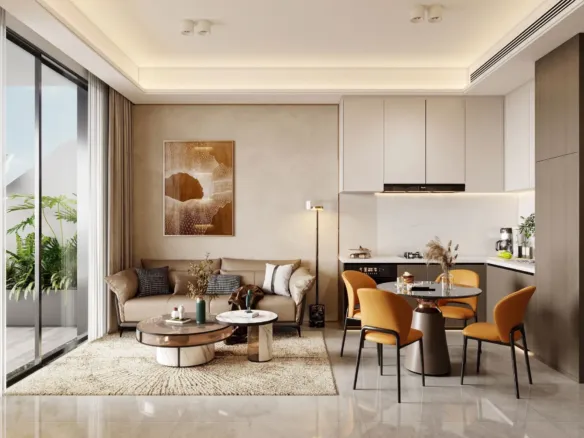 Listone Residence — кухня-гостиная