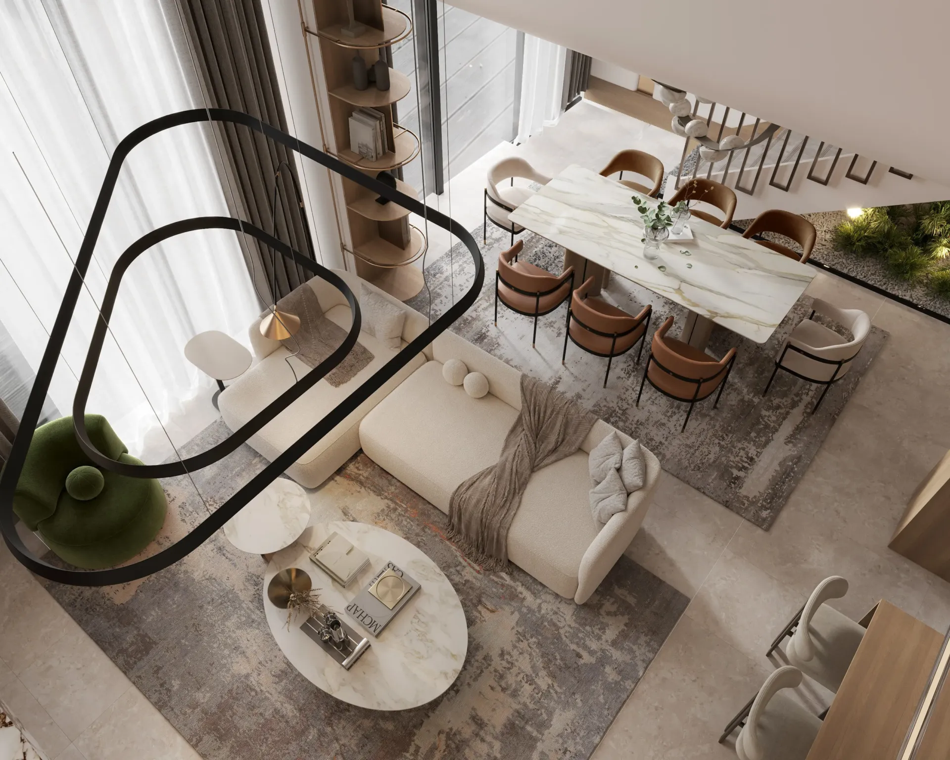LIV Oceanside — интерьер гостиной