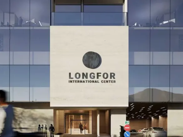 Longfor International Center — вход в здание