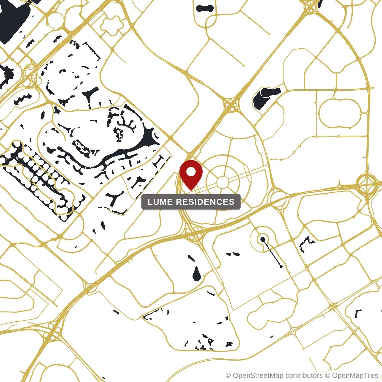 Расположение Lume Residences на карте: JVC (Джумейра Вилладж Серкл), Dubai