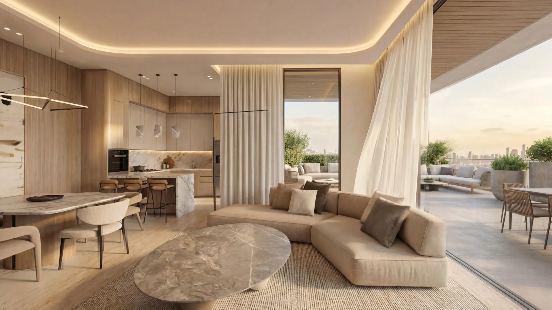 Lunaya Terraces — фото 11 Lunaya Terraces — интерьер гостиной