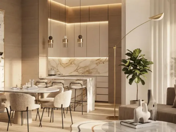 Lunaya Terraces — кухня-гостиная