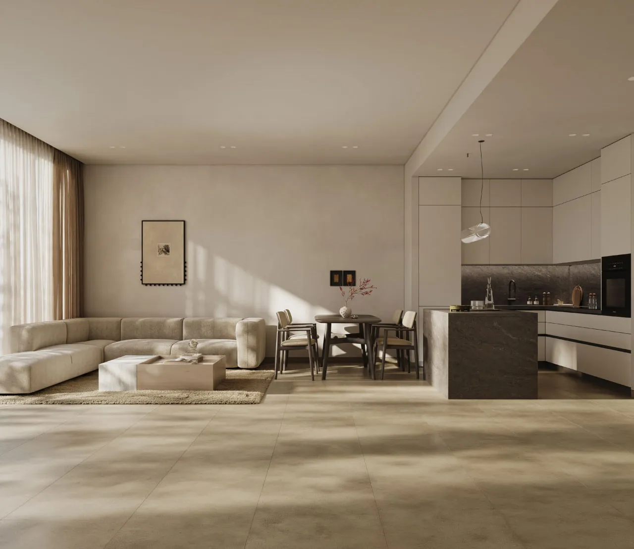 Luzora Residence — кухня-гостиная