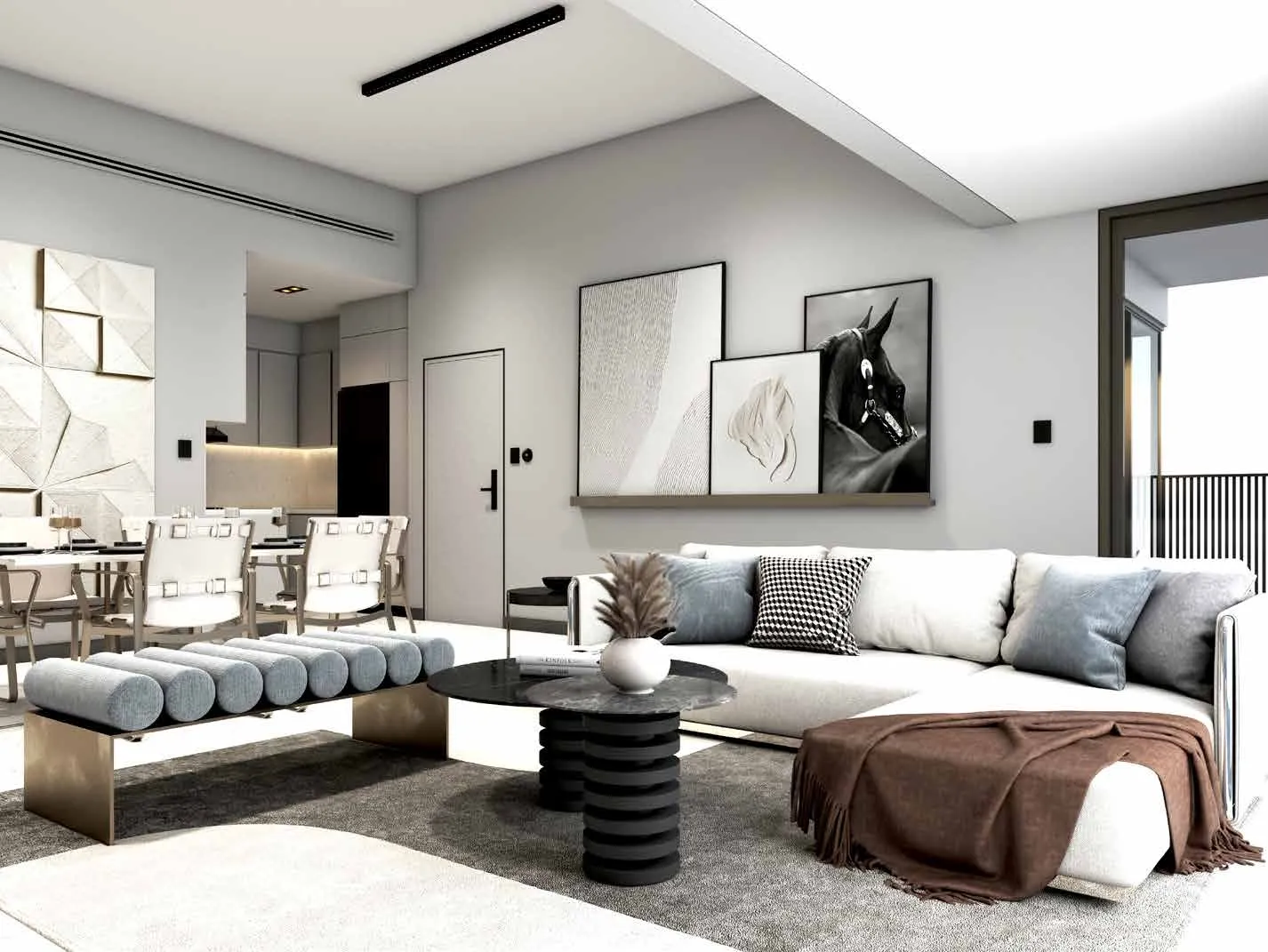 Mag City Residential — интерьер гостиной