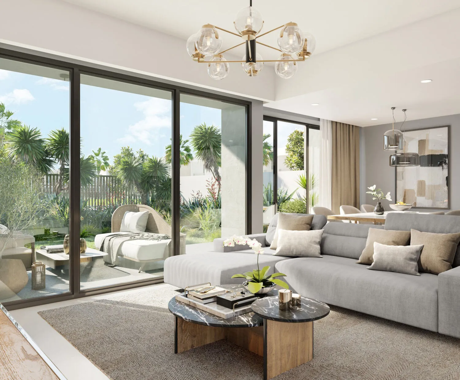 Maha Townhouses — интерьер гостиной