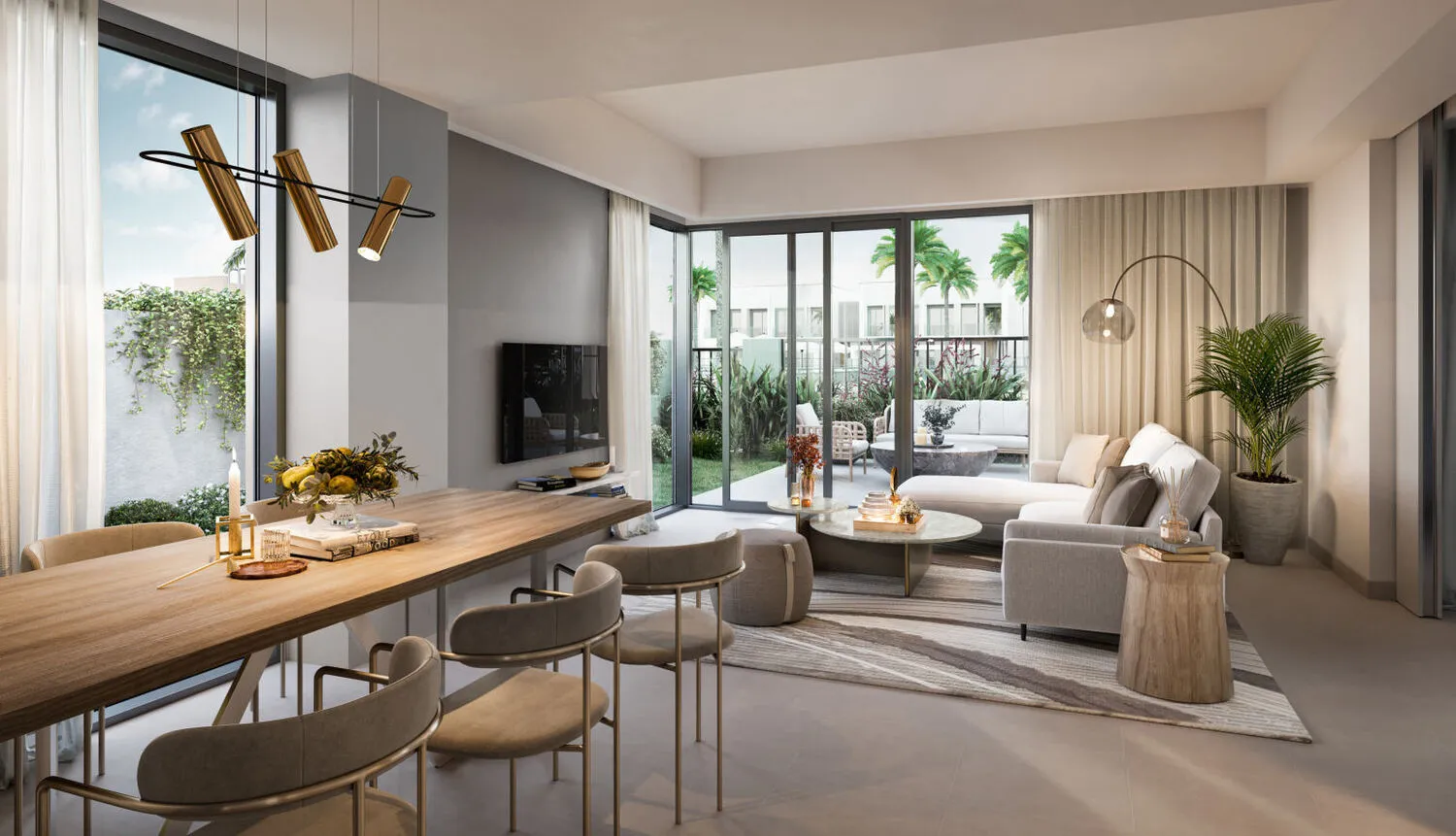 Maha Townhouses — интерьер гостиной, фото 11