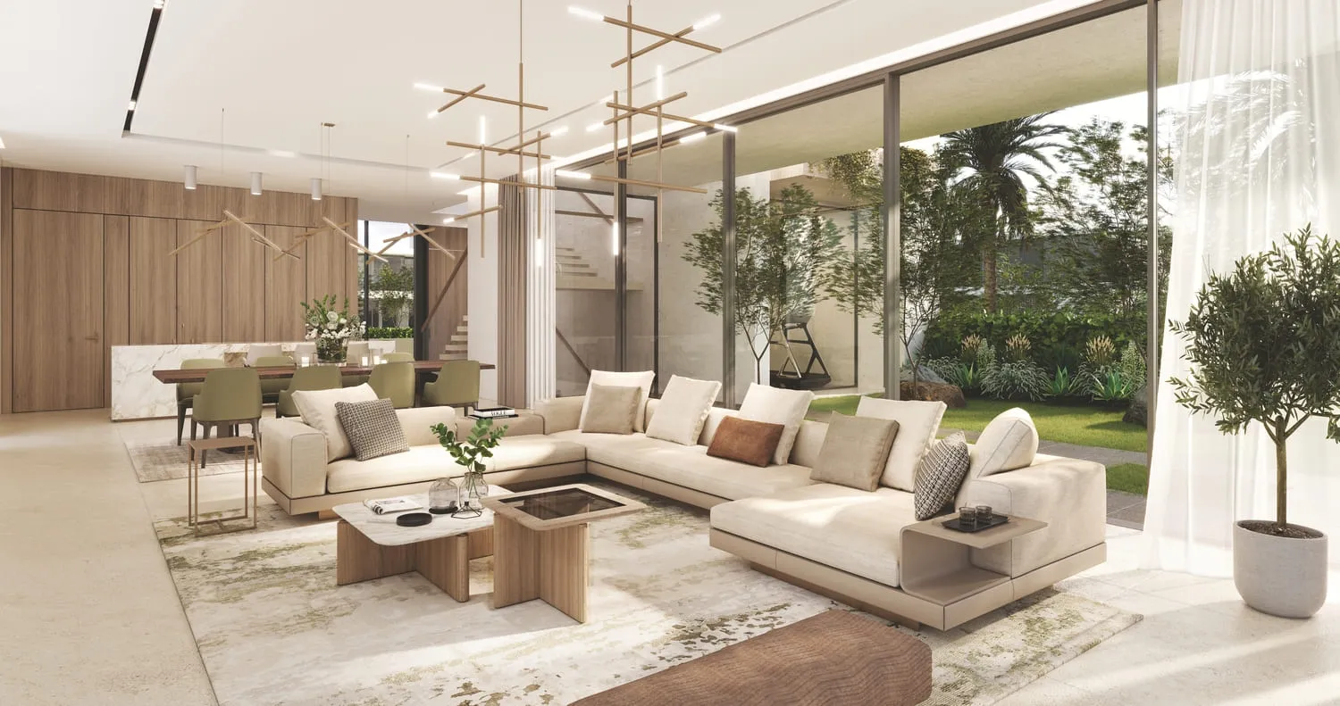 Maha Villas — интерьер гостиной
