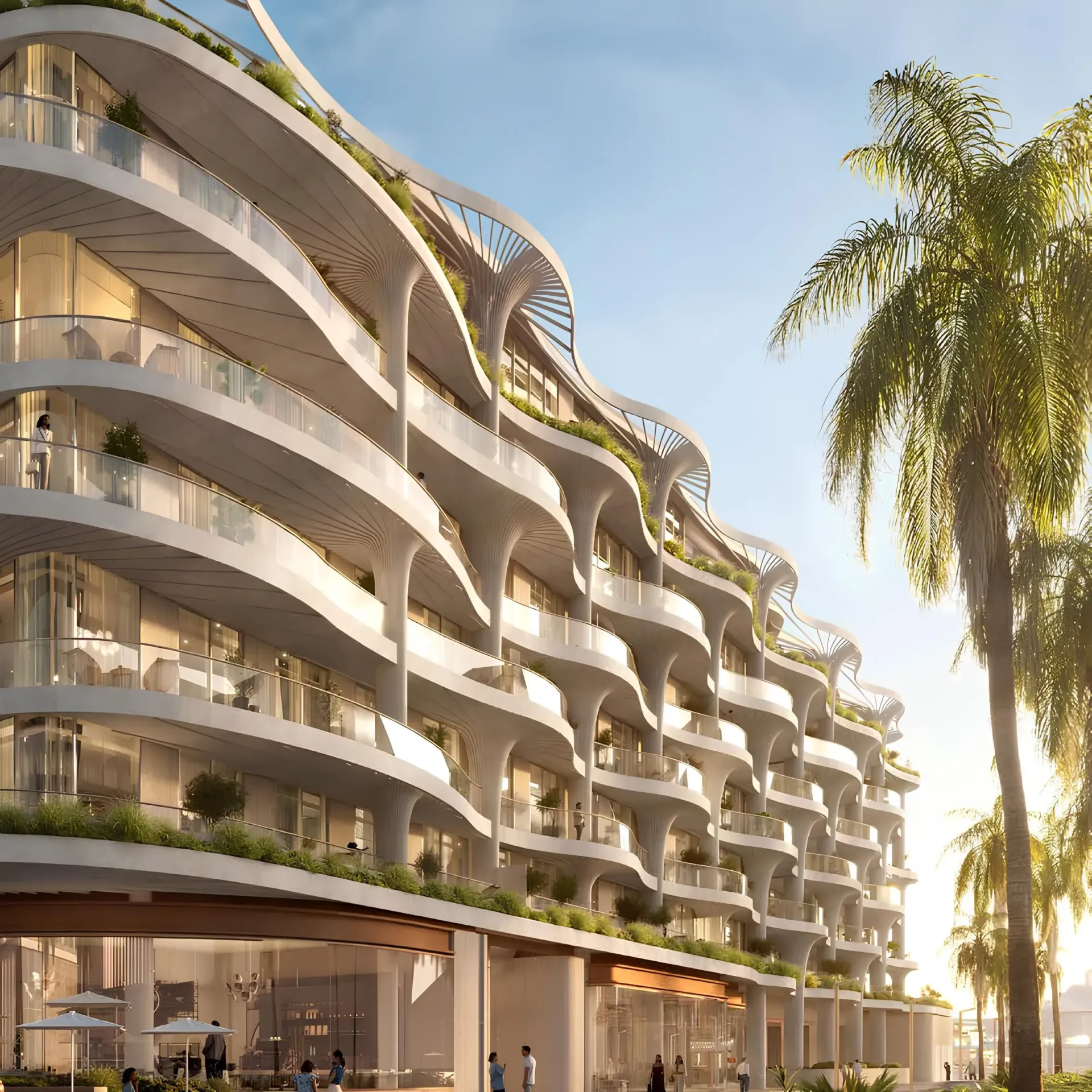 Mamsha Palm — фасад здания