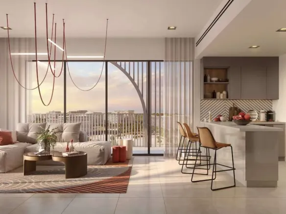 Manarat Living 3 — кухня-гостиная