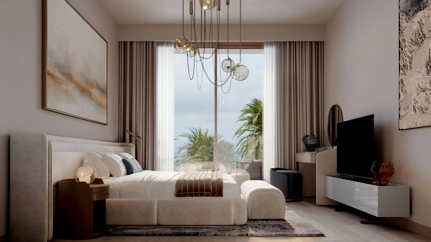 Manchester City Yas Residences by Ohana Phase 2 — спальня
