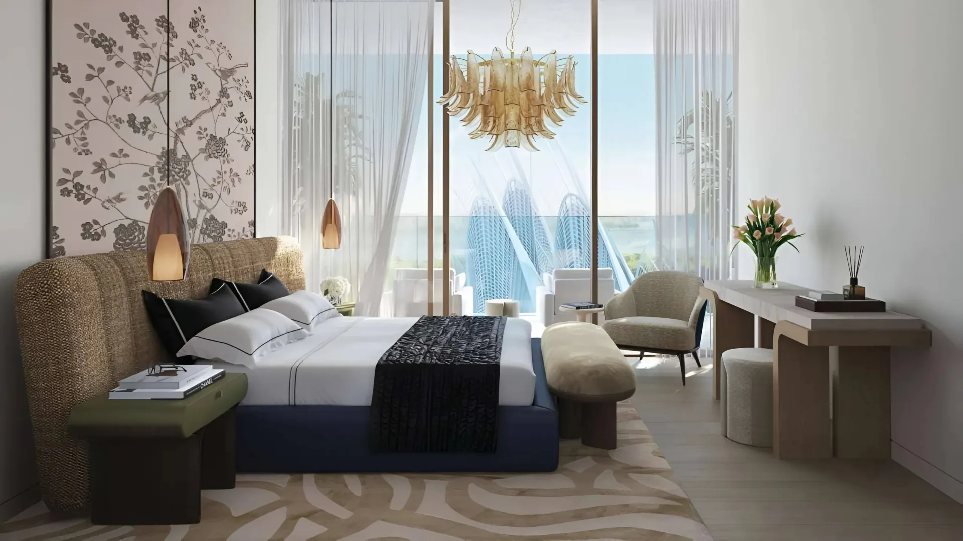 Mandarin Oriental Residences — спальня