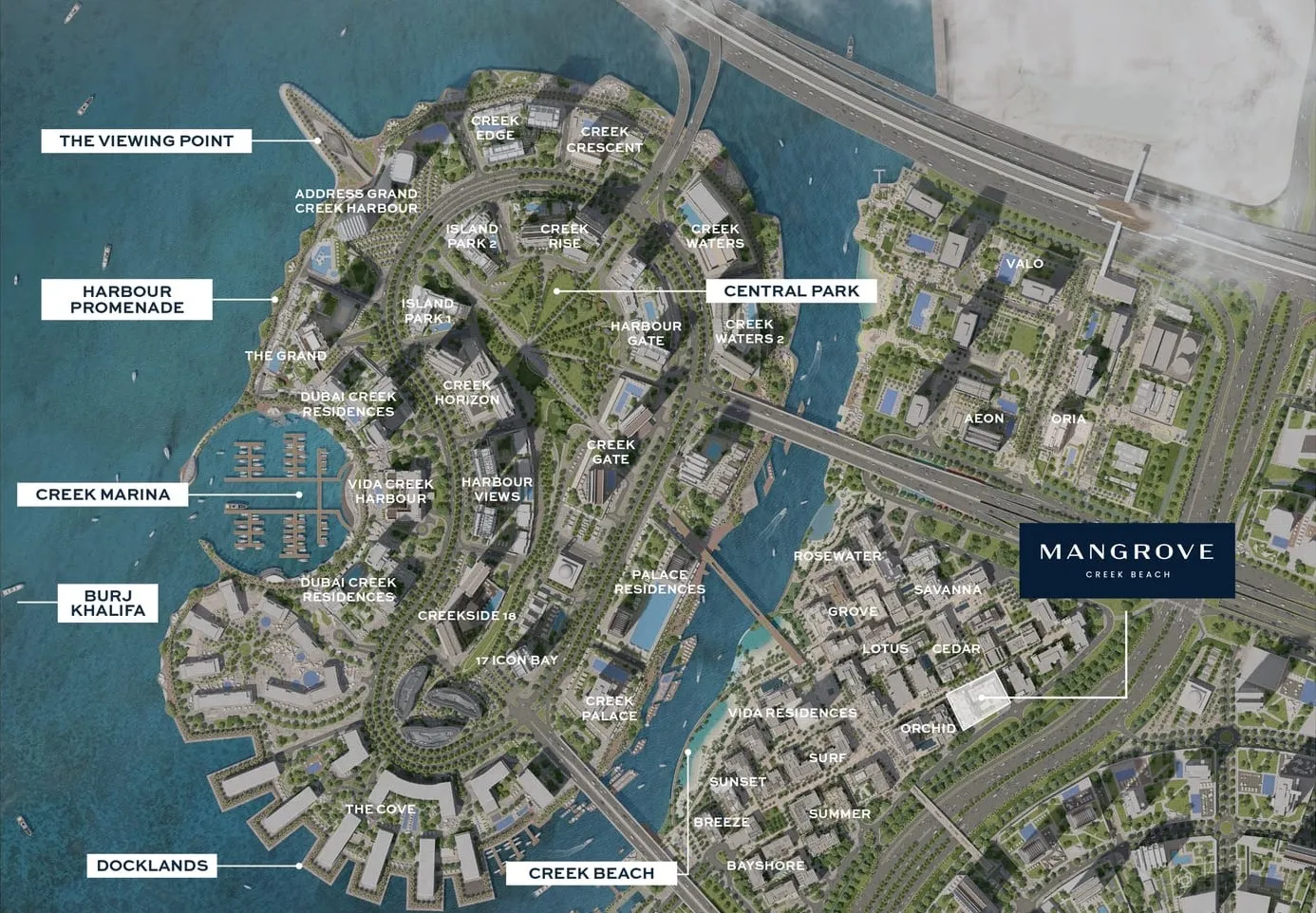Mangrove в районе Dubai Creek Harbour — фото 9