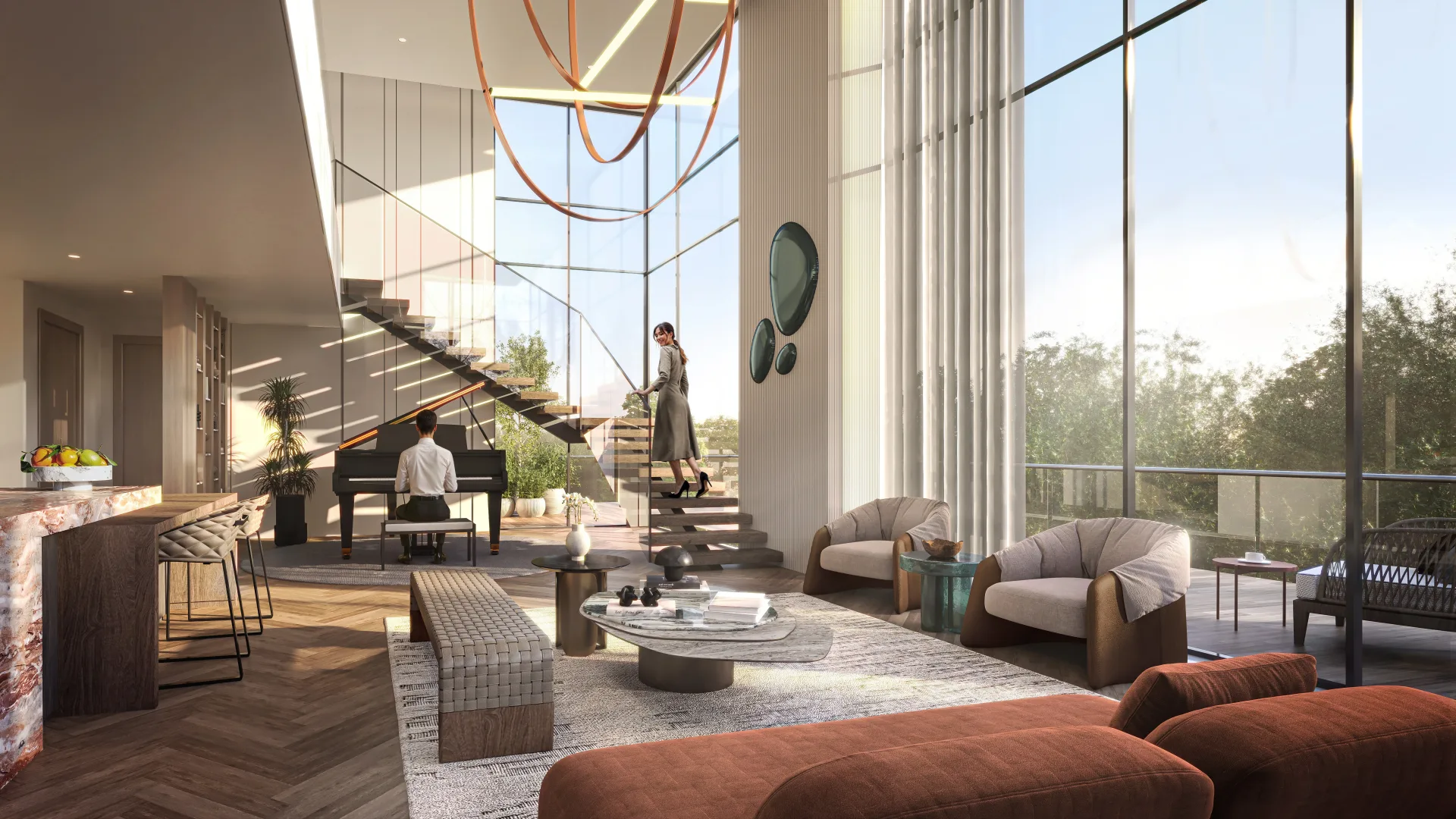 Maravelle Residences — интерьер гостиной, фото 10