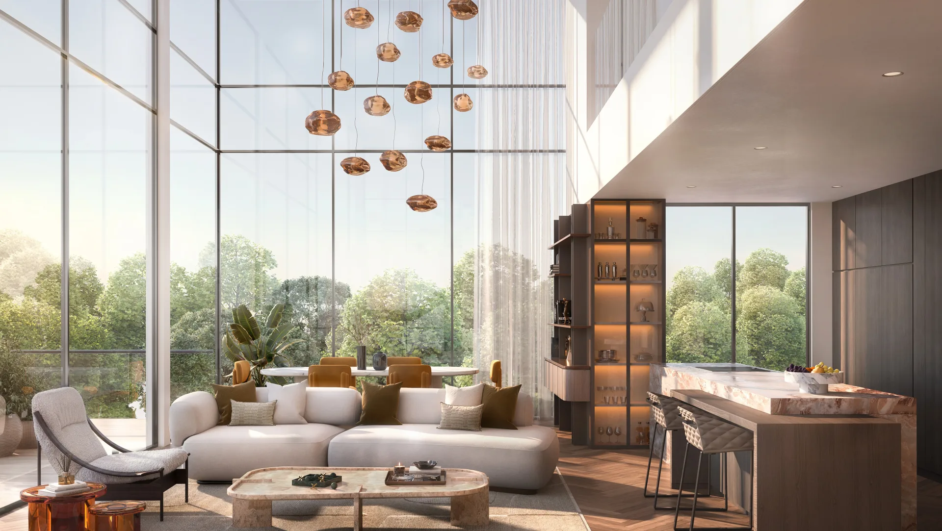 Maravelle Residences — интерьер гостиной, фото 12