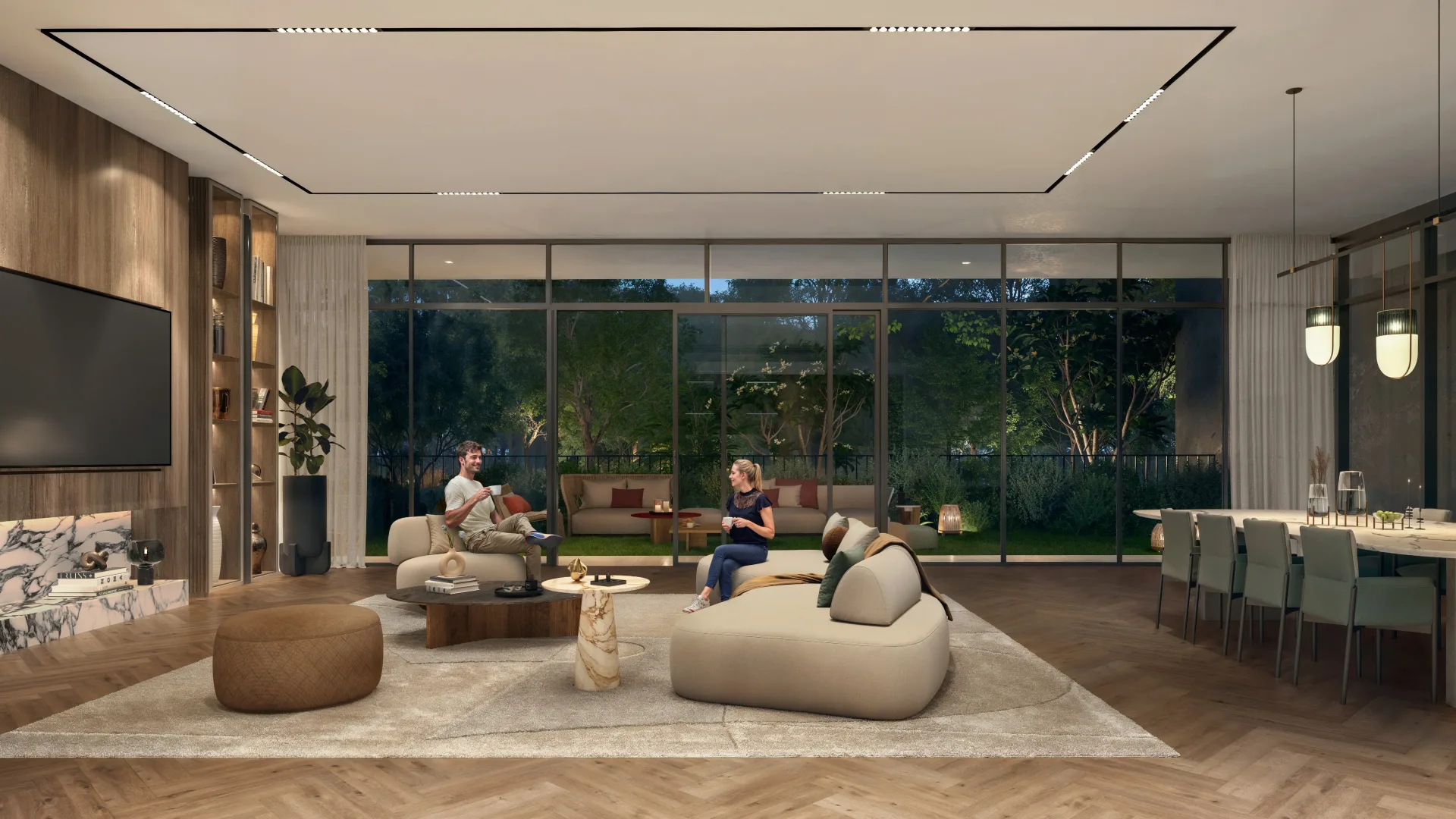 Maravelle Residences — интерьер гостиной