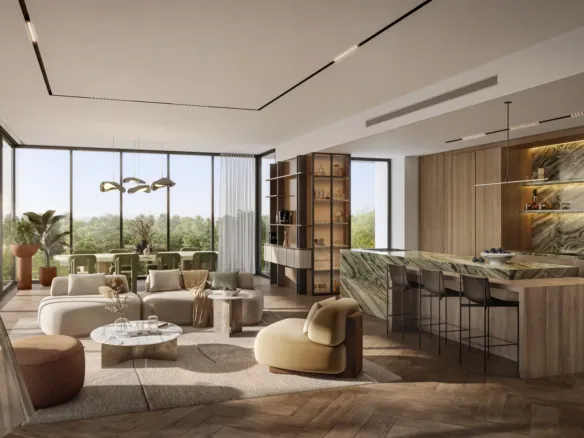 Maravelle Residences — кухня-гостиная
